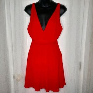 Express Mini Red Sleeveless Dress